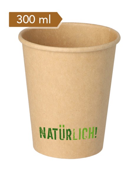 Natürlich! - Coffee to Go - Becher 300 ml - 50 Stk.