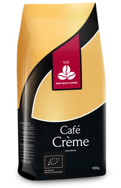King Bean Café Crème  - ganze Bohne
